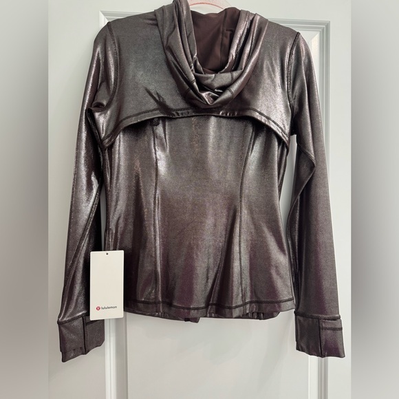 Lululemon Platinum Fitted Zip-Up Jacket with Hood NWT - Picture 2 of 5